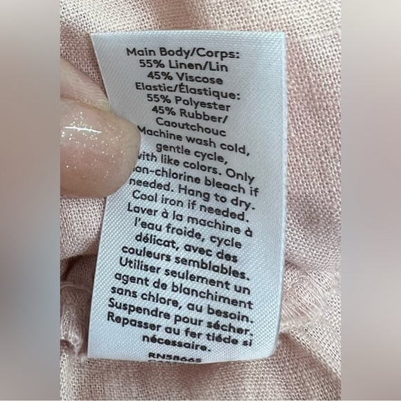 NWT Nordstrom Open Edit 100% Linen Elastic Waist Skirt - Picture 7 of 7